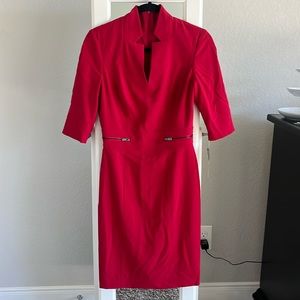 Tahari Red Dress Size 2